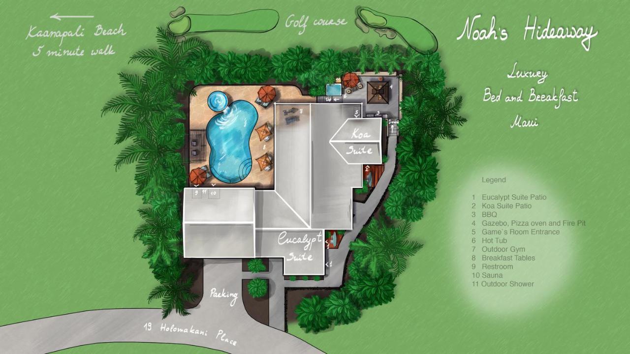 Noahs Hideaway Luxury B&B Lahaina Extérieur photo